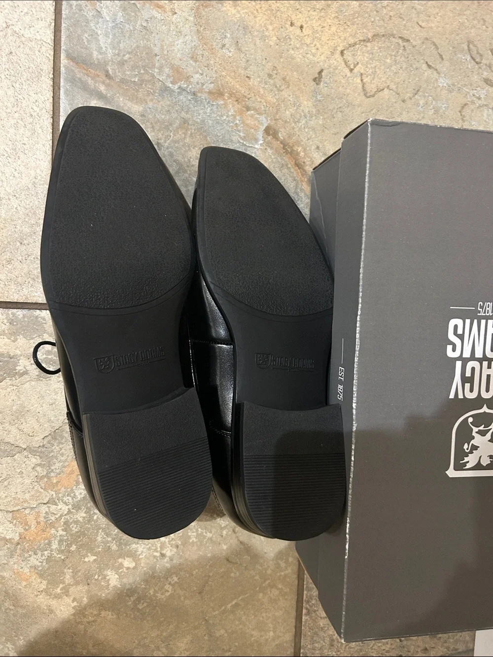Stacy Adams polished black
